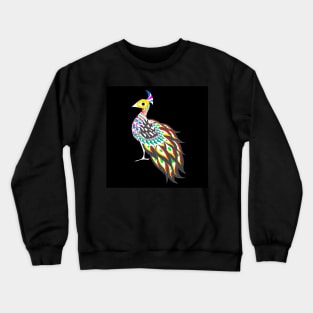 peacock bird in phoenix mariachi ecopop Crewneck Sweatshirt